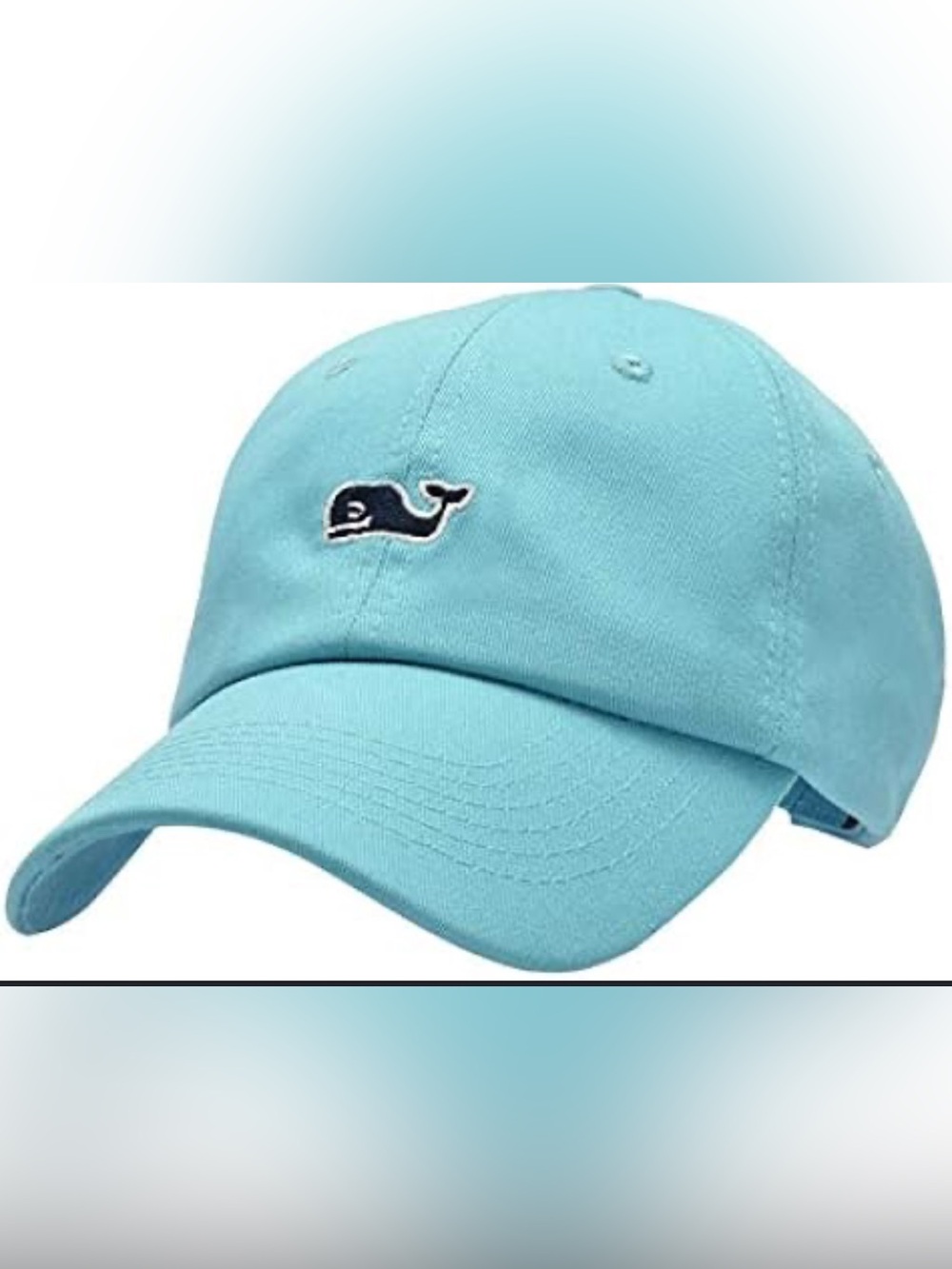 Vineyard Vines Light Blue Whale Embroidered Baseball Cap